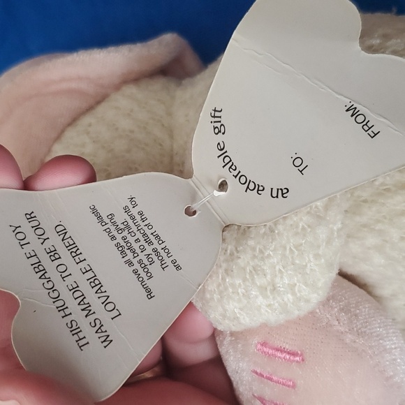 4/$20 A&A Aurora Plush Sweet Heart Teddy Bear Mini 7in Hawaii Waffle Weave - Picture 8 of 12